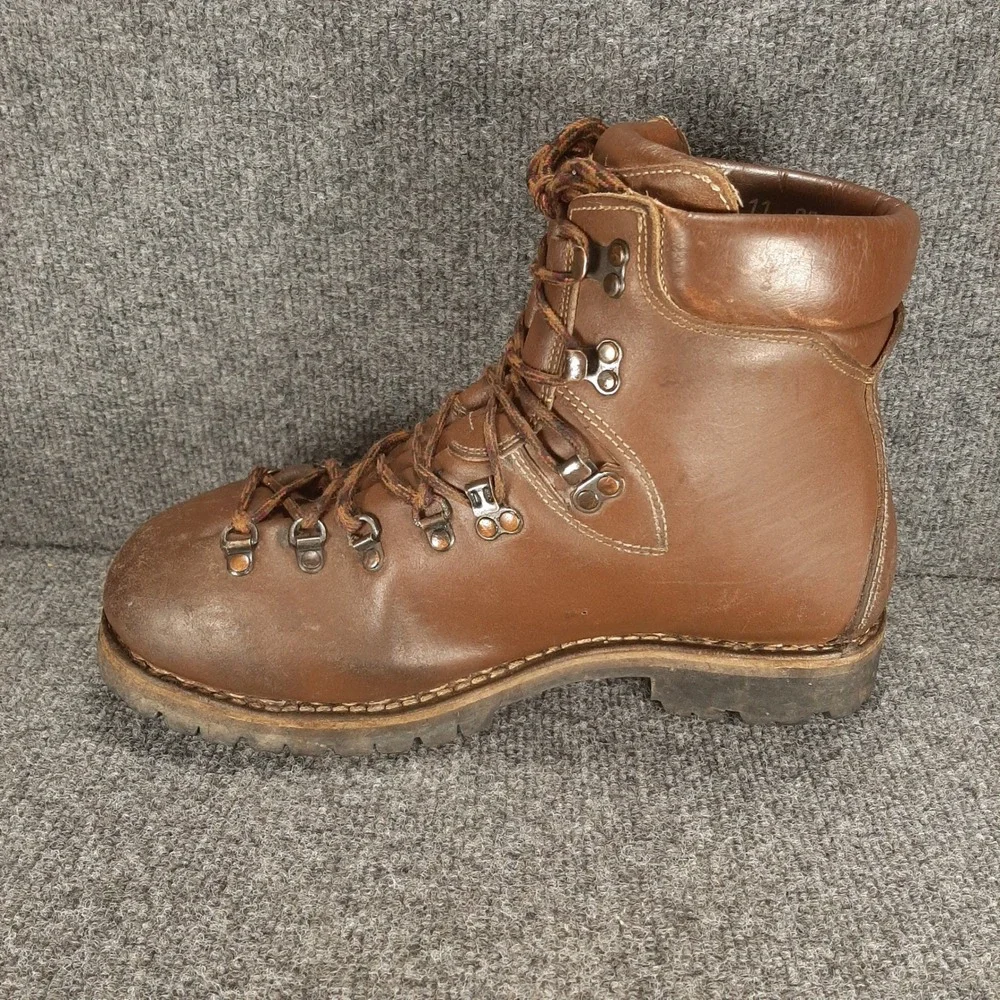 Vtg 1999 Montrail Heavy Leather Hiking Boots Made In Italy Men's 11 Vibram